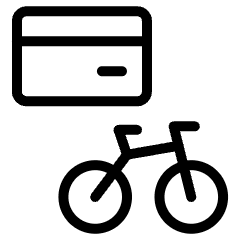 Bike Card Payment Icon from Ultimate Light Set