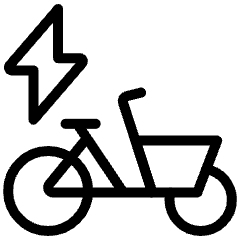Bike Cargo Electric Icon from Ultimate Light Set