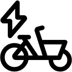 Bike Cargo Electric Icon from Ultimate Regular Set