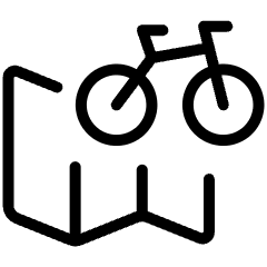 Bike Map Icon from Ultimate Light Set