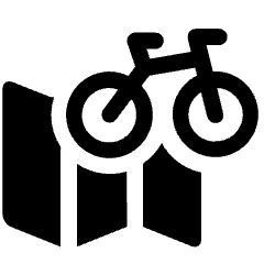 Bike Map Icon from Ultimate Bold Set