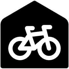 Bike Parking Home Icon from Ultimate Bold Set