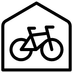 Bike Parking Home Icon from Ultimate Light Set