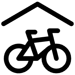 Bike Parking Shade Roof 1 Icon from Ultimate Regular Set