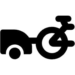 Bike Stroller Back Icon from Ultimate Bold Set