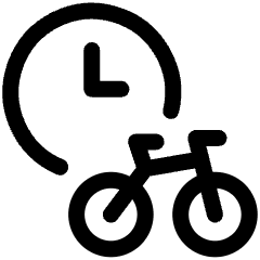 Bike Time Icon from Ultimate Regular Set