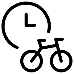 Bike Time Icon from Ultimate Light Set