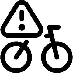 Broken Bike Icon from Ultimate Regular Set