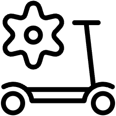 E Scooter Fixing Service 1 Icon from Ultimate Light Set