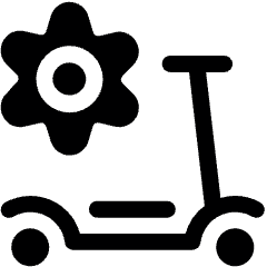E Scooter Fixing Service 1 Icon from Ultimate Bold Set