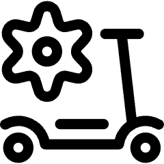 E Scooter Fixing Service 1 Icon from Ultimate Regular Set