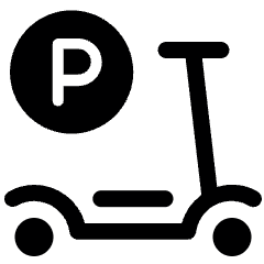 E Scooter Parking 1 Icon from Ultimate Bold Set