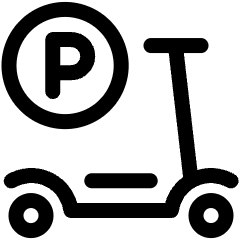 E Scooter Parking 1 Icon from Ultimate Regular Set