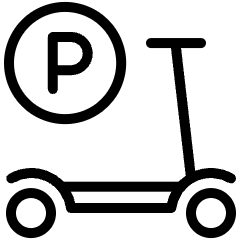 E Scooter Parking 1 Icon from Ultimate Light Set