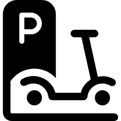 E Scooter Parking 2 Icon from Ultimate Bold Set