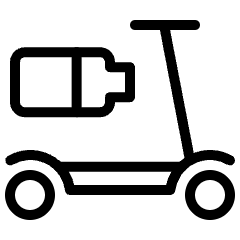 E Scooting Battery 1 Icon from Ultimate Light Set