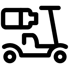 E Scooting Battery 2 Icon from Ultimate Regular Set