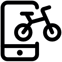 Public Bike Icon from Ultimate Regular Set
