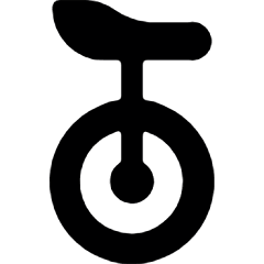 Unicycle Icon from Ultimate Bold Set