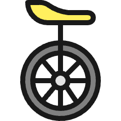 Unicycle Icon from Ultimate Colors Set