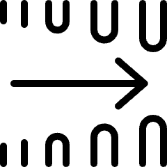 Coding Apps Website Big Data Arrow Icon from Ultimate Light Set