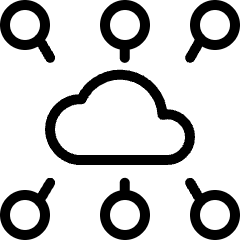 Coding Apps Website Big Data Cloud Network Icon from Ultimate Light Set