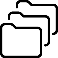 Coding Apps Website Big Data Volume Folder Icon from Ultimate Light Set