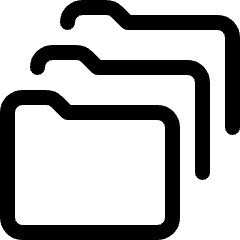 Coding Apps Website Big Data Volume Folder Icon from Ultimate Regular Set