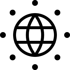 Coding Apps Website Network Globe Icon from Ultimate Light Set