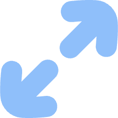 Line Arrow Expand Diagonal Large 1 Icon from Flex Flat Set
