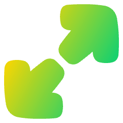 Line Arrow Expand Diagonal Large 1 Icon from Plump Gradient Set