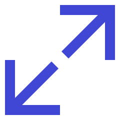 Line Arrow Expand Diagonal Large 1 Icon from Sharp Duo Set