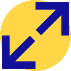 Line Arrow Expand Diagonal Large 1 Icon from Sharp Pop Set