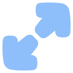 Line Arrow Expand Diagonal Large 1 Icon from Plump Flat Set