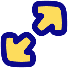 Line Arrow Expand Diagonal Large 1 Icon from Plump Pop Set