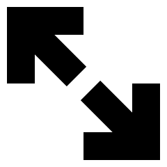 Line Arrow Expand Diagonal Large 2 Icon from Sharp Solid Set