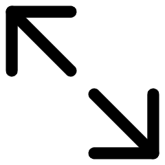 Line Arrow Expand Diagonal Large 2 Icon from Core Line Set