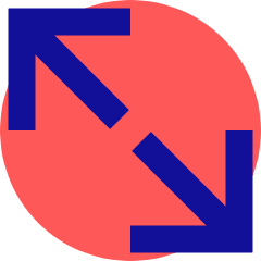 Line Arrow Expand Diagonal Large 2 Icon from Sharp Pop Set