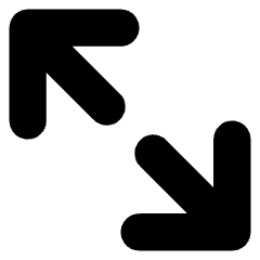 Line Arrow Expand Diagonal Large 2 Icon from Core Solid Set