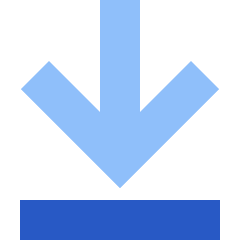 Line Arrow Move Down Large 1 Icon from Sharp Flat Set