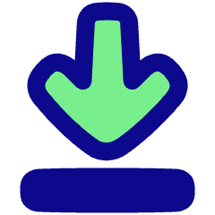 Line Arrow Move Down Large 1 Icon from Plump Pop Set