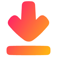 Line Arrow Move Down Large 1 Icon from Plump Gradient Set