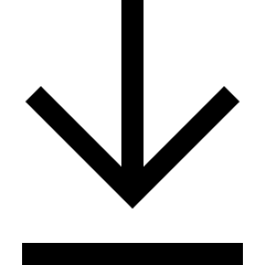 Line Arrow Move Down Large 1 Icon from Sharp Line Set