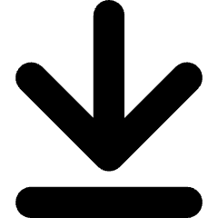Line Arrow Move Down Large 1 Icon from Core Solid Set