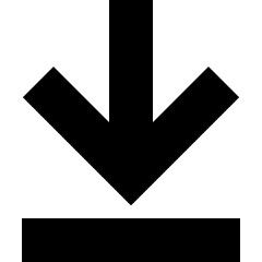 Line Arrow Move Down Large 1 Icon from Sharp Solid Set