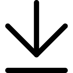 Line Arrow Move Down Large 1 Icon from Core Line Set