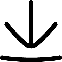 Line Arrow Move Down Large 1 Icon from Flex Line Set