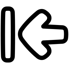 Line Arrow Move Left Large 1 Icon from Plump Line Set