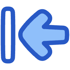 Line Arrow Move Left Large 1 Icon from Plump Duo Set