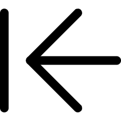 Line Arrow Move Left Large 1 Icon from Core Line Set